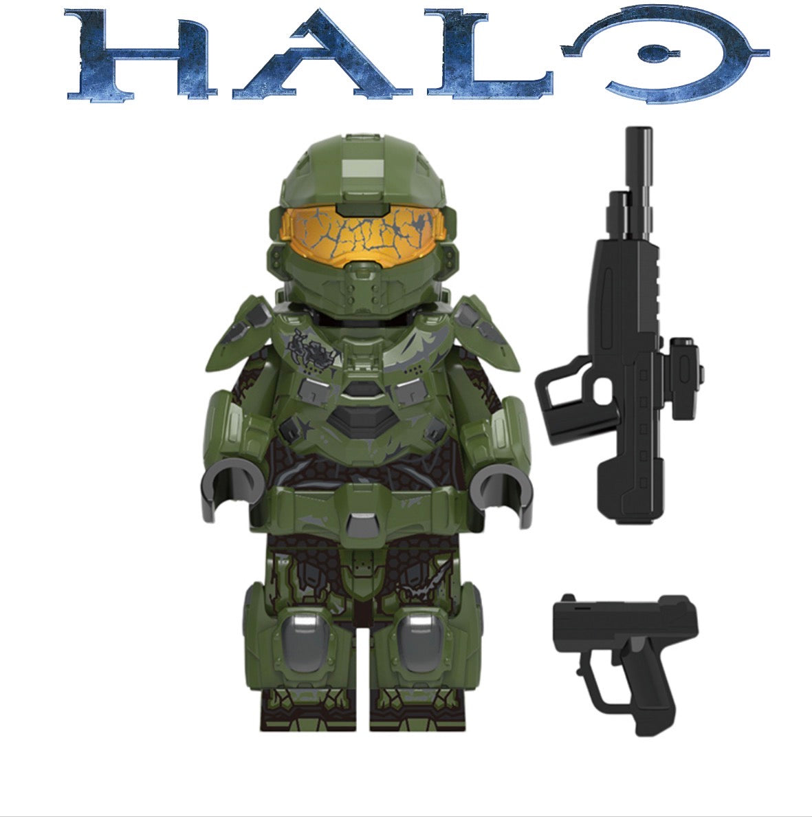 ⭐️⭐️MINIFIGURE HALO UNIVERS : SPARTAN MASTER CHIEF (Battledamage) ⭐️⭐️Custom