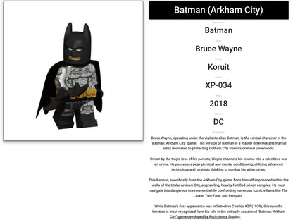 ⭐️⭐️INTROUVABLE⭐️⭐️ MINIFIGURE DC UNIVERS DE 2018: BATMAN ARKHAM KNIGHT ⭐️⭐️⭐️CUSTOM DERNIÈRE PIECE