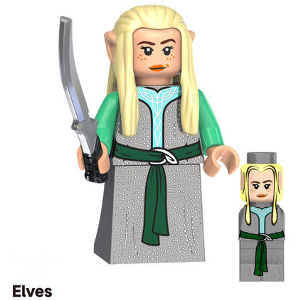 MINIFIGURE LOTR/HOBBIT  ELVES custom