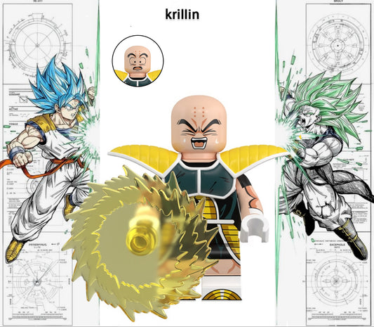 PREVENTE MINIFIGURE DRAGON BALL Z UNIVERS: KRILLIN Custom Disponibilité fin septembre 2025