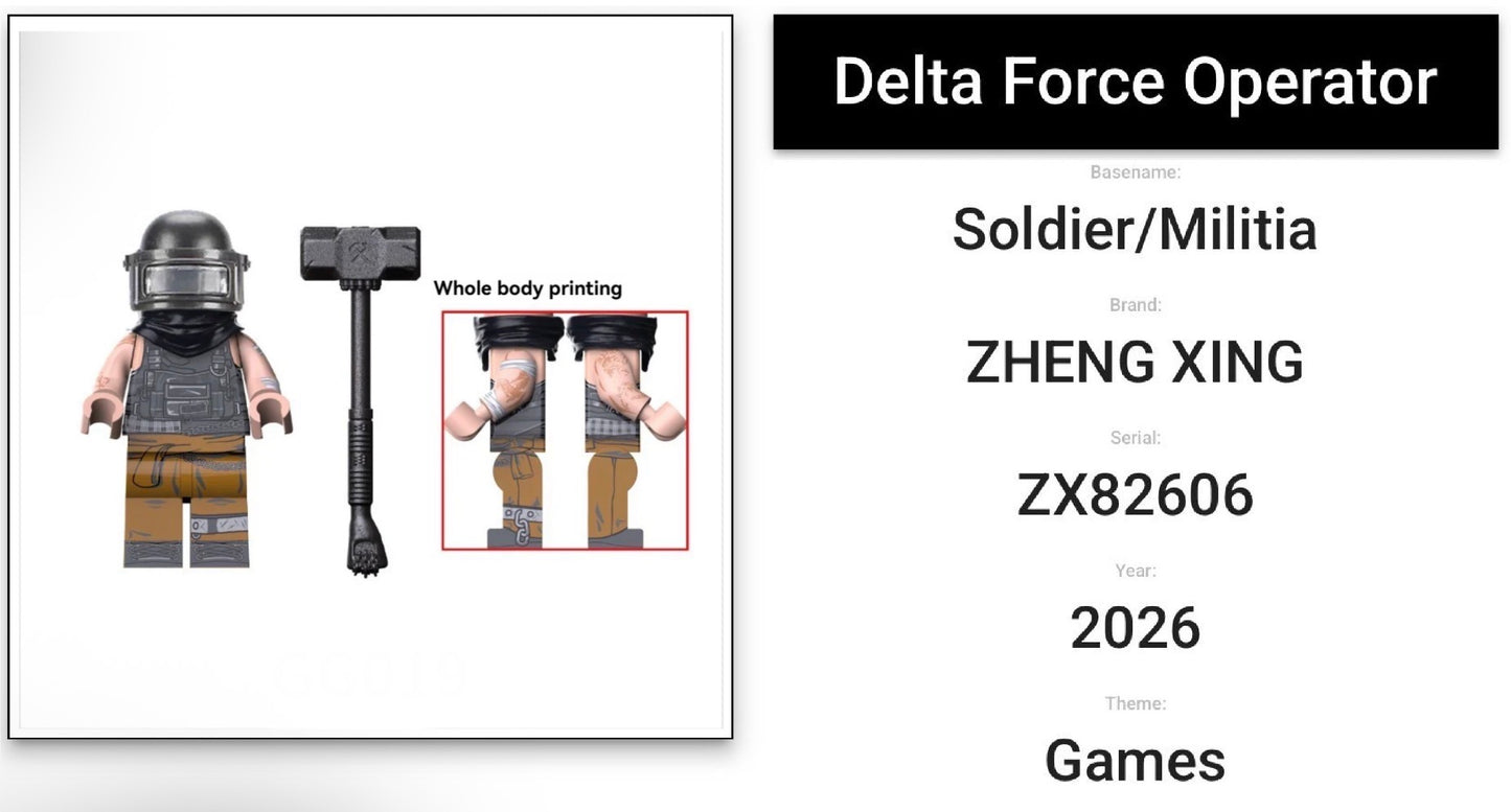 ♥️♥️MINIFIGURE VIDEO GAMES DELTA FORCE UNIVERS: OPERATOR ♥️♥️custom