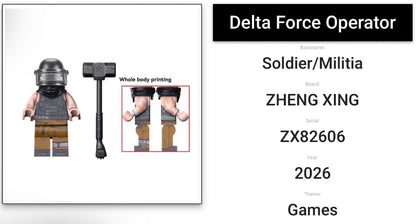 ♥️♥️MINIFIGURE VIDEO GAMES DELTA FORCE UNIVERS: OPERATOR ♥️♥️custom