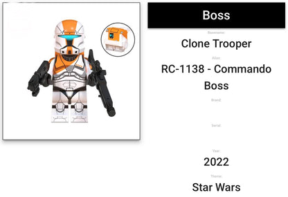 MINIFIGURE STAR WARS UNIVERS:  RÉPUBLIC COMMANDO CAPTAIN  custom