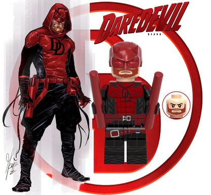 MINIFIGURE MARVEL UNIVERS: DAREDEVIL(beard)custom