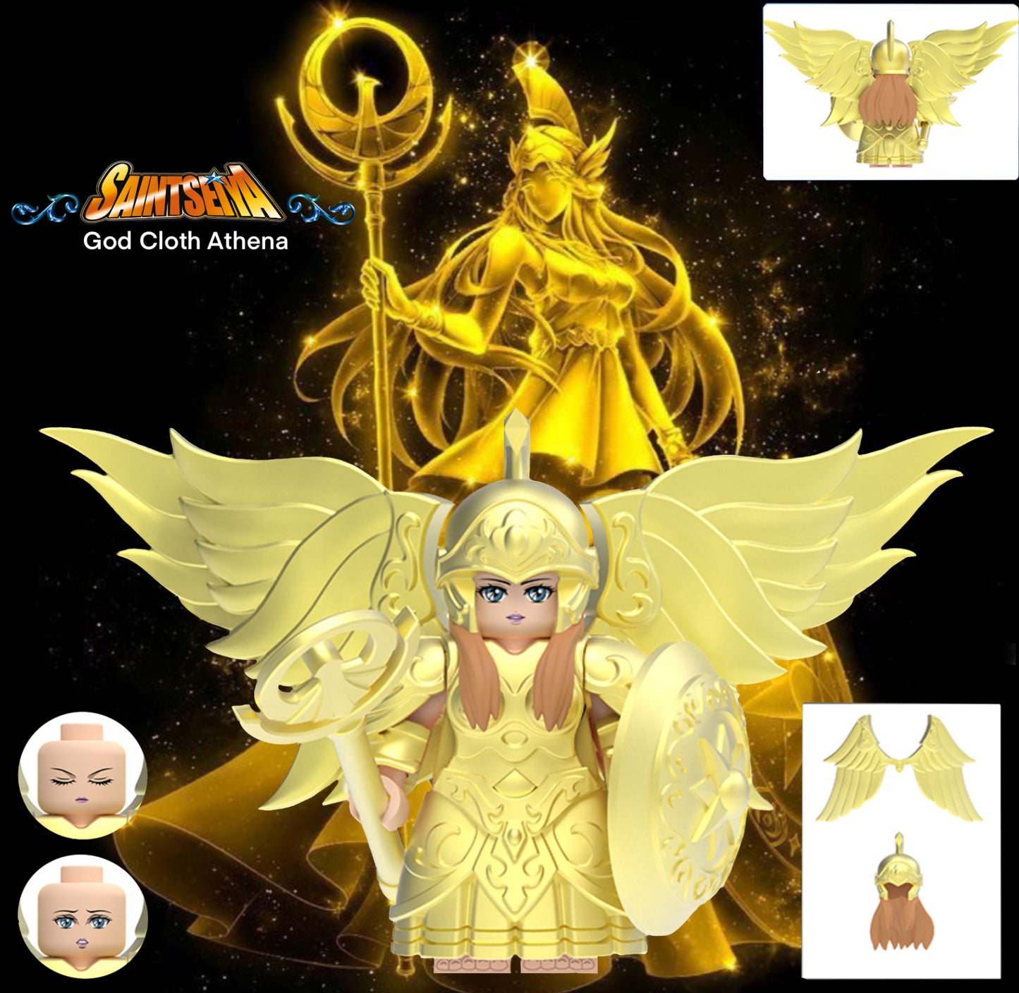 MINIFIGURE SAINT SEIYA UNIVERS: GOD CLOTH ATHENA custom