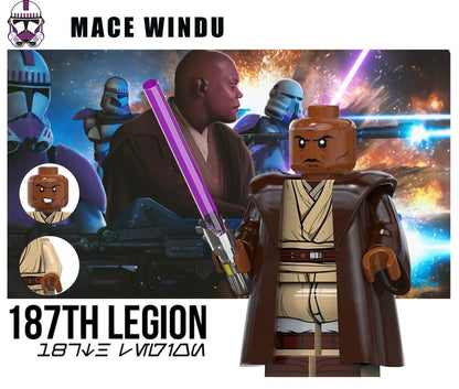MINIFIGURE STAR WARS UNIVERS: 187th MACE WINDU  Custom