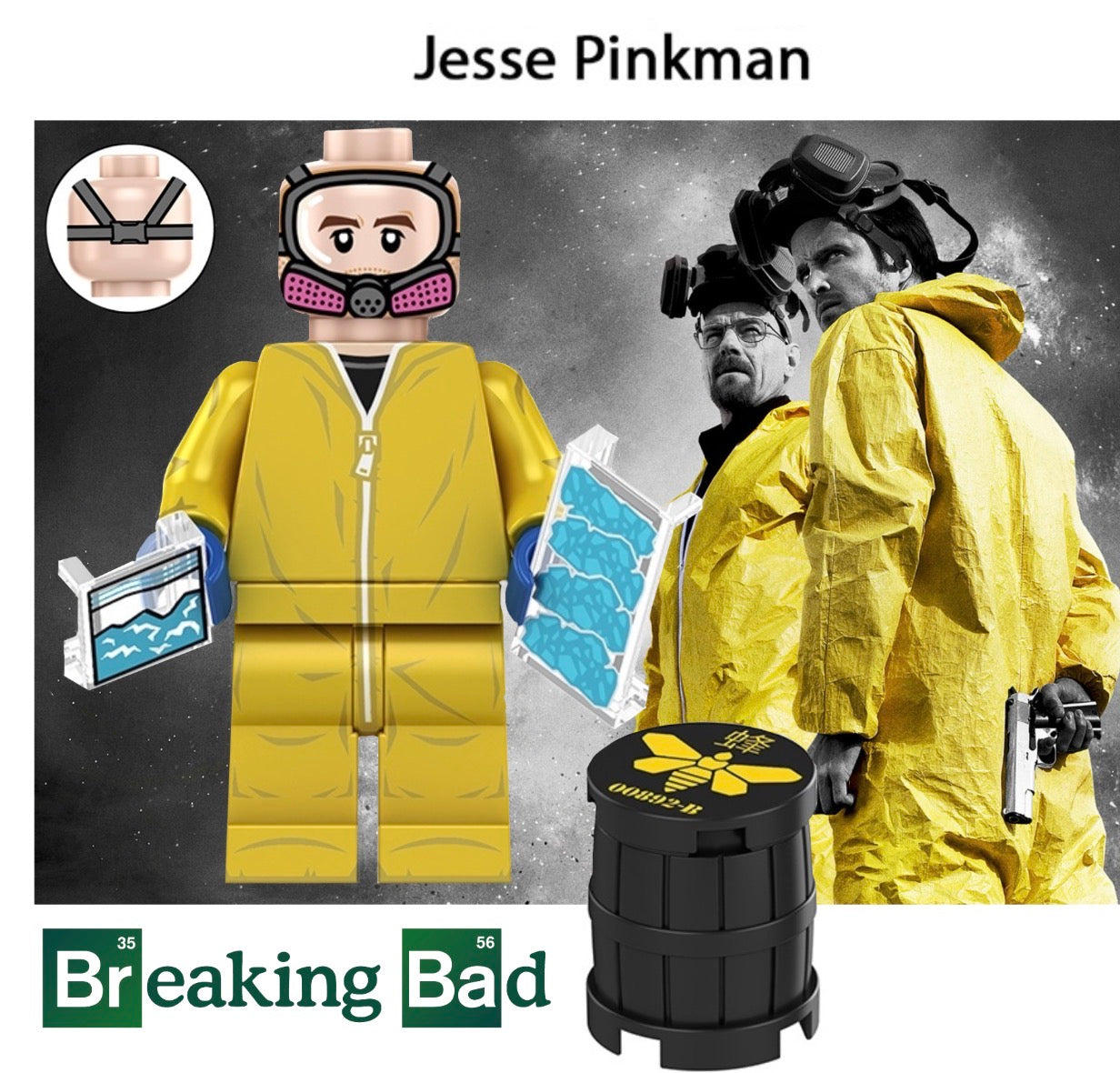 MINIFIGURE BREAKING BAD UNIVERS: JESSE PINKMAN custom