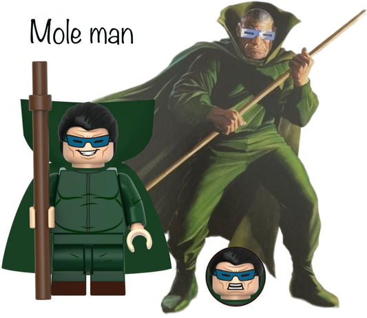 PREVENTE MINIFIGURE MARVEL UNIVERS: MOLE MAN custom Disponibilité fin octobre 2025