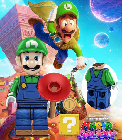 MINIFIGURE SUPER MARIO GALAXIE UNIVERS: LUIGI custom