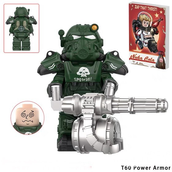 PREVENTE MINIFIGURE FALLOUT UNIVERS: T60 POWER ARMOR CUSTOM Disponibilité fin octobre 2024