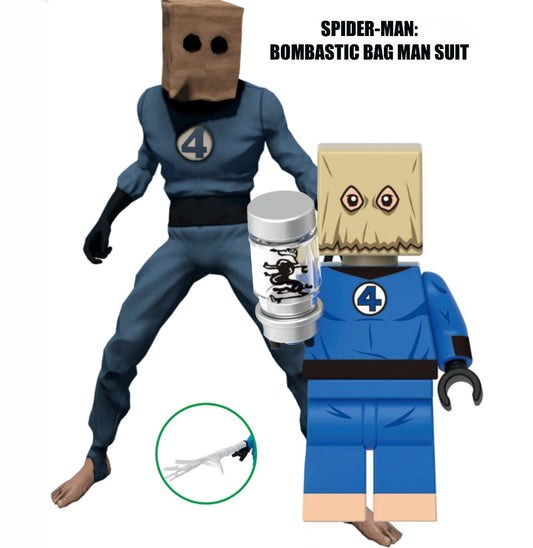PREVENTE MINIFIGURE MARVEL UNIVERS: SPIDERMAN BOMBASTIC BAG MAN SUIT custom Disponibilité fin octobre 2025