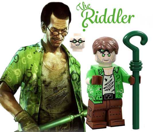 MINIFIGURE DC UNIVERS : THE RIDDLER custom (Rare 2018 DERNIÈRE PIÈCE)