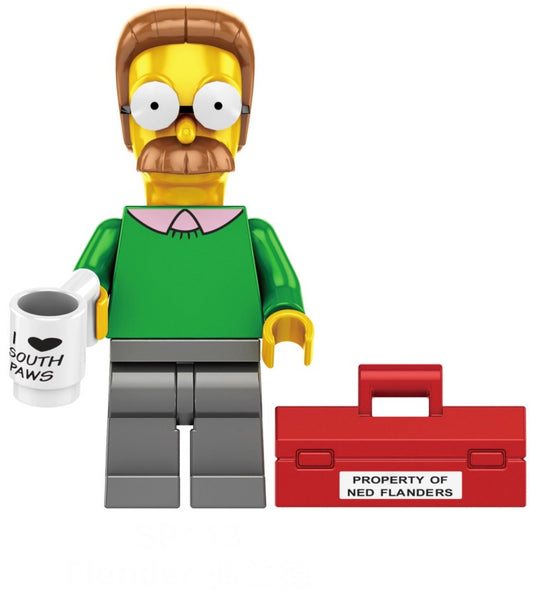 MINIFIGURE THE SIMPSON UNIVERS : PROFESSOR FLINK custom