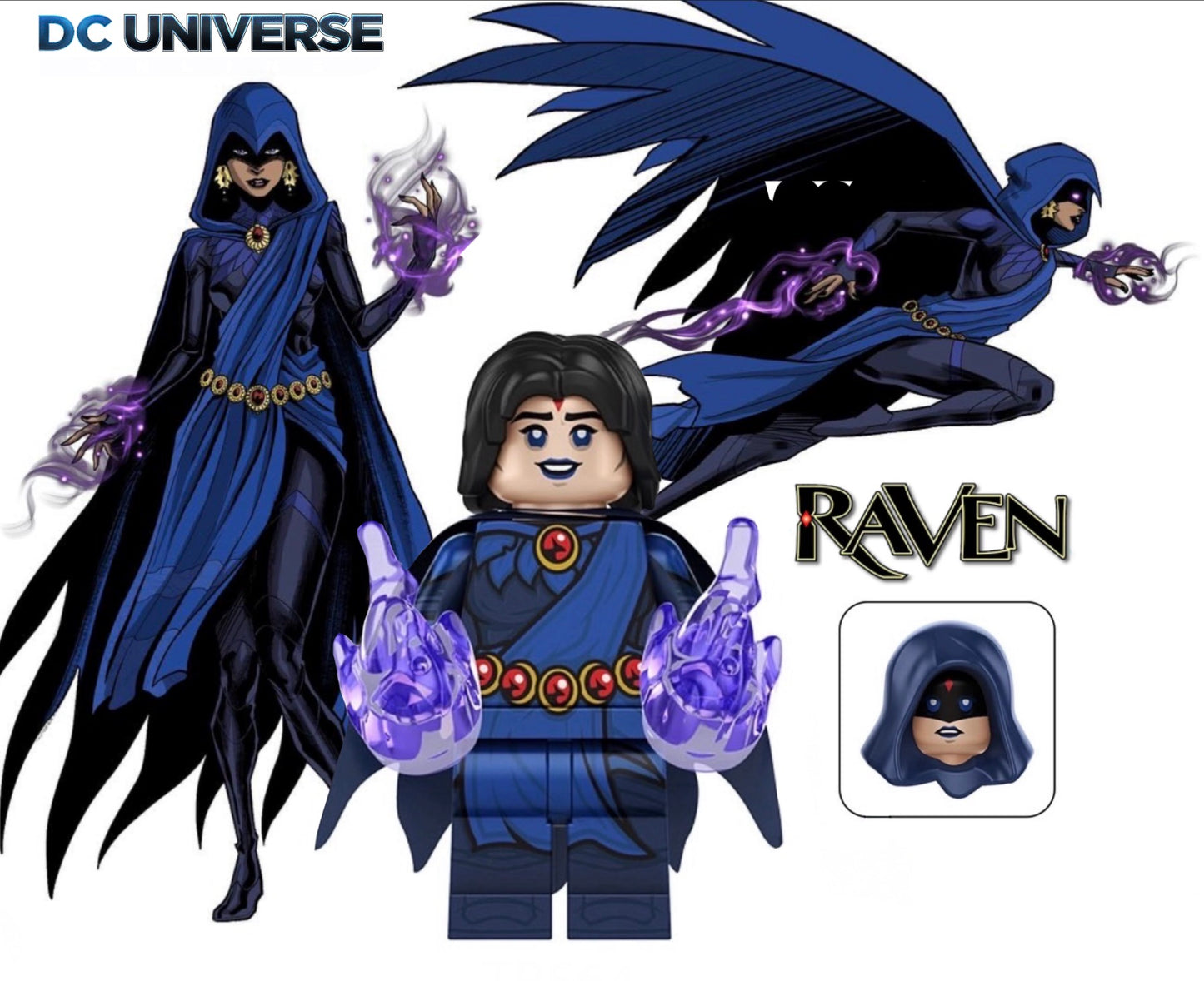PREVENTE MINIFIGURE DC UNIVERS: RAVEN Custom Disponibilité Octobre 2026