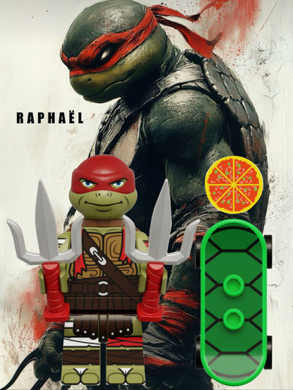 MINIFIGURE TORTUE NINJA UNIVERS: RAPHAËL Custom