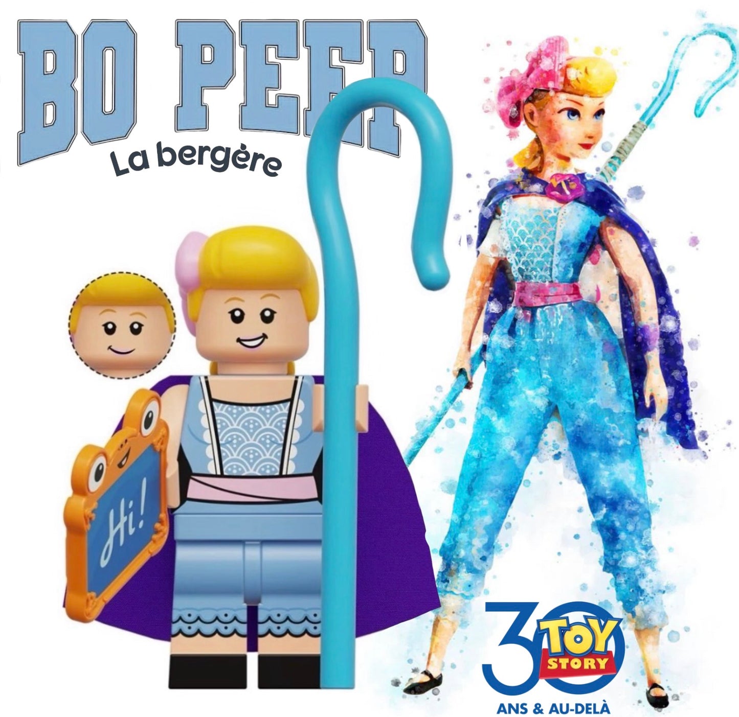 PREVENTE MINIFIGURE DISNEY TOY STORY UNIVERS: BO PEEP (la bergère) CUSTOM Disponibilité mi-septembre 2026