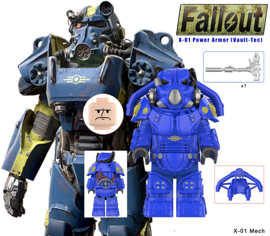 MINIFIGURE FALLOUT UNIVERS: X-01 Power Armor (Vault-Tec) CUSTOM