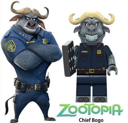 ⭐️ ⭐️ DISNEY MINIFIGURE ZOOTOPIA UNIVERS: CHIEF BOGO ⭐️ ⭐️ custom