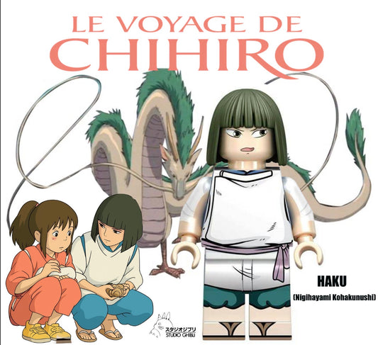 EDITION LIMITÉE ⭐️⭐️⭐️ MINIFIGURE LE VOYAGE DE CHIHIRO UNIVERS: HAKU ⭐️⭐️⭐️custom