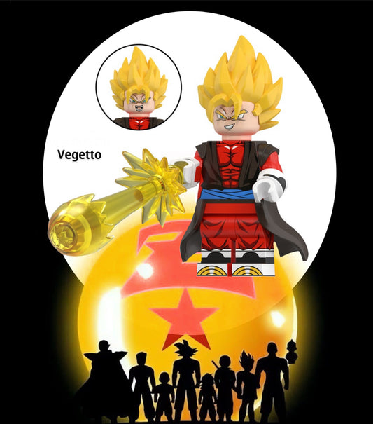 PREVENTE MINIFIGURE DRAGON BALL Z UNIVERS: VEGETTO Custom Disponibilité janvier 2025