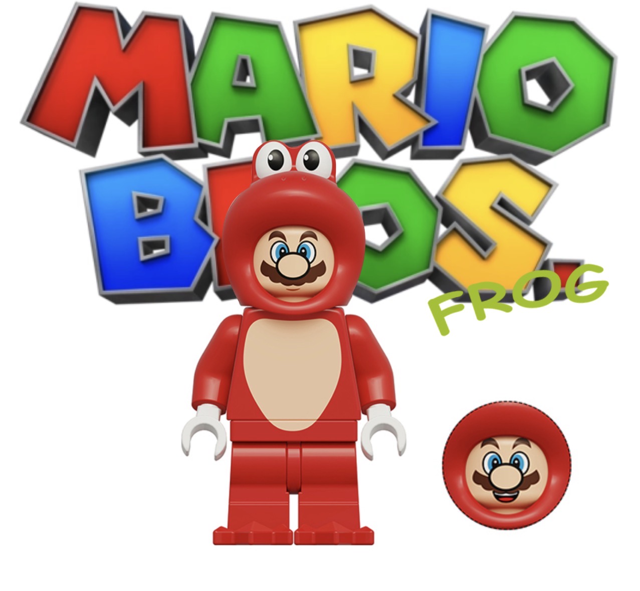 PREVENTE MINIFIGURE SUPER MARIO UNIVERS: MARIO BROS FROG custom Disponibilité fin septembre 2026