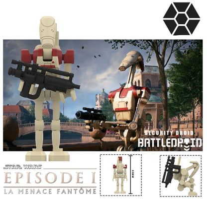 ⭐️ TOP ZEDBRICK 2026 ⭐️MINIFIGURE STAR WARS UNIVERS: BATTLE DROID SECURITY DROID (new model) ⭐️⭐️Custom