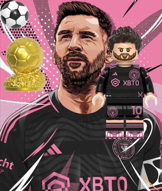 PREVENTE MINIFIGURE FOOTBALL UNIVERS: MESSI custom Disponibilité fin  juin 2026