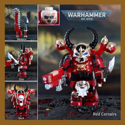 PREVENTE MINIFIGURE WARHAMMER 40K UNIVERS: RED CORSAIRS custom Disponibilité fin juin 2026