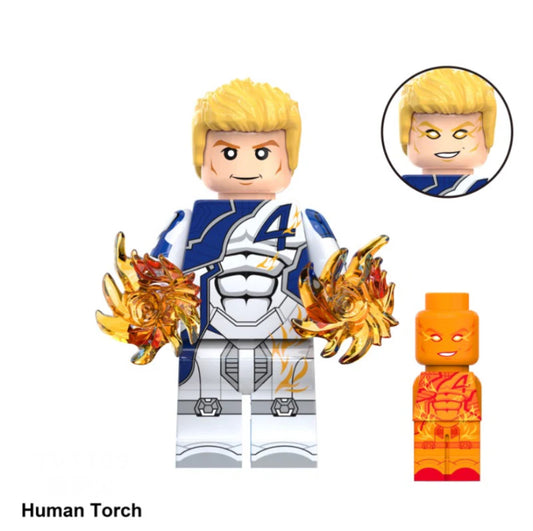 MINIFIGURE MARVEL UNIVERS: HUMAN TORCH  custom
