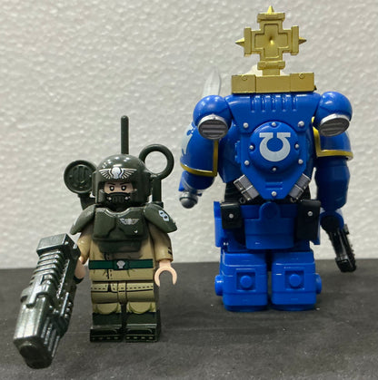 MINIFIGURE WARHAMMER 40K UNIVERS: Ultramarines Space Marines Astartes (8,2cm)custom