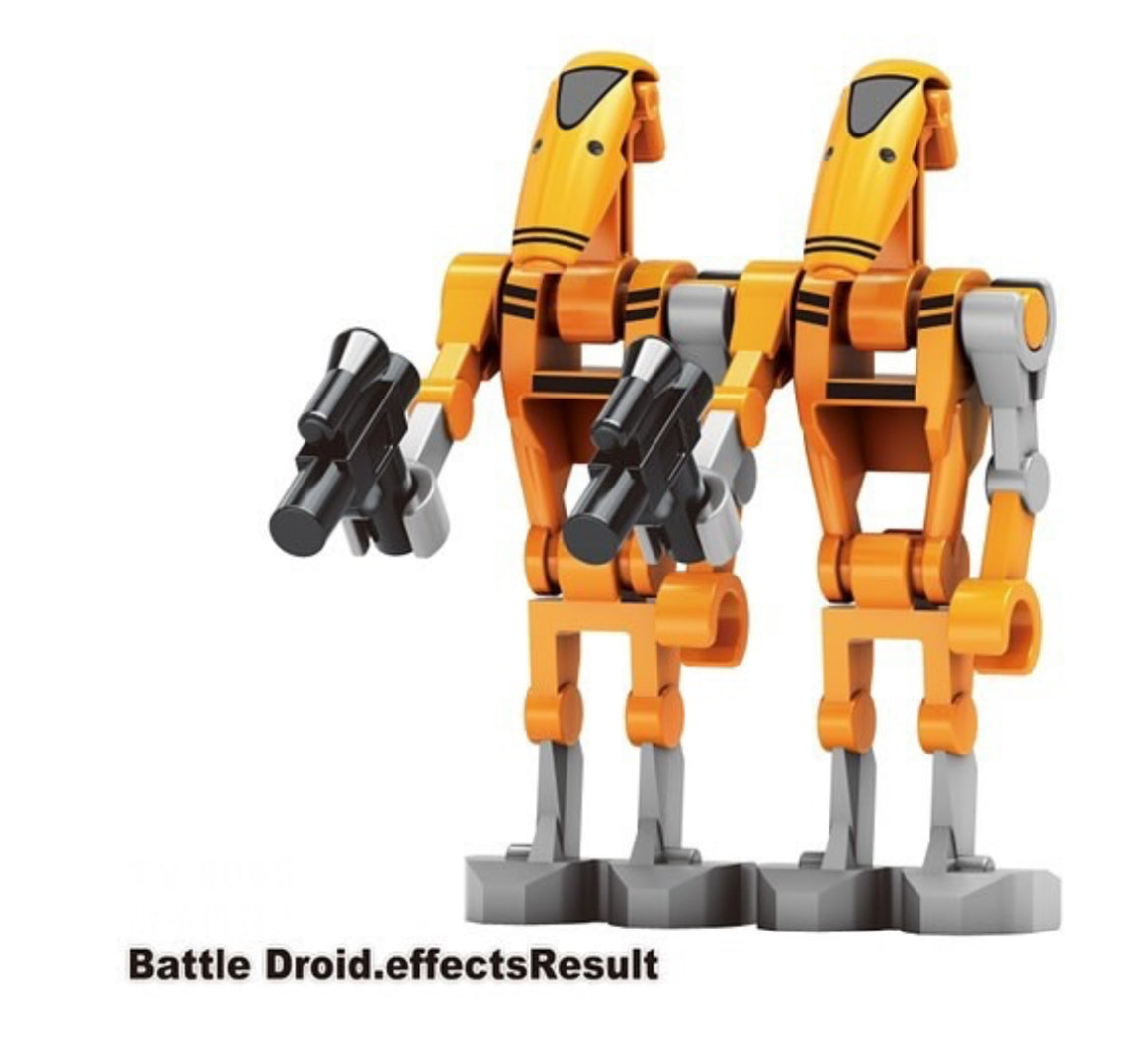 PREVENTE MINIFIGURE STAR WARS UNIVERS: 2 B1-BATTLE DROID custom Disponibilité fin février 2025