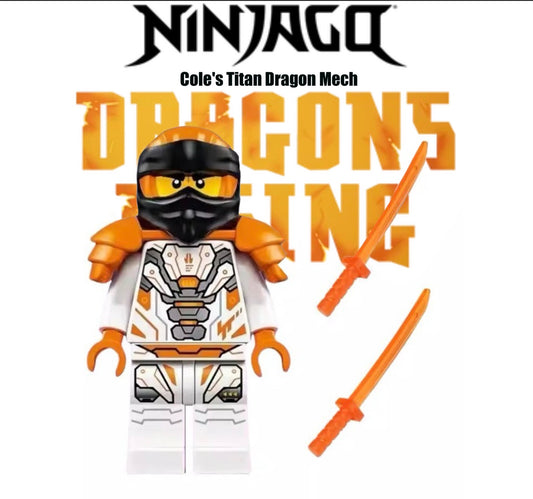 ⭐️ ⭐️ ⭐️MINIFIGURE NINJAGO UNIVERS: COLE’S TITAN DRAGON MECH ⭐️ ⭐️ ⭐️ CUSTOM