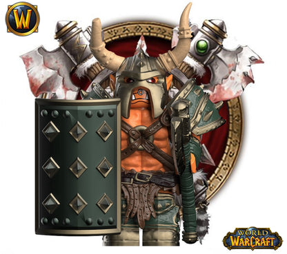 PRÉVENTE♥️♥️♥️MINIFIGURE WORLD OF WARCRAFT UNIVERS: ORC ♥️♥️♥️ custom Disponibilité