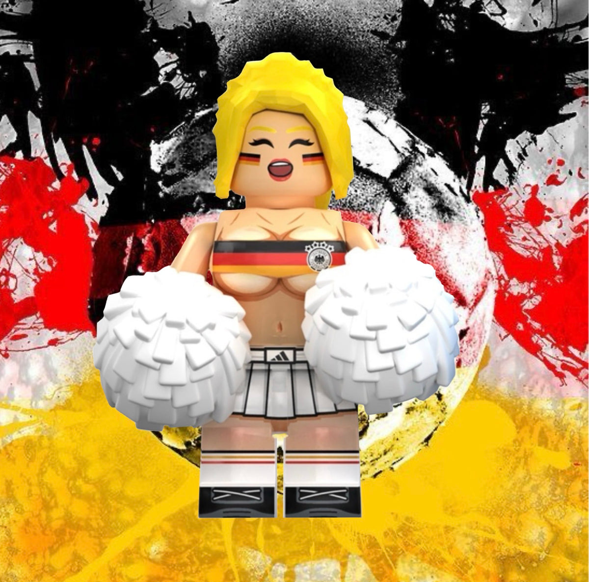 PRÉVENTE MINIFIGURE FOOTBALL UNIVERS: GERMAN FOOTBALL SUPPORTER custom Disponibilité fin septembre 2026