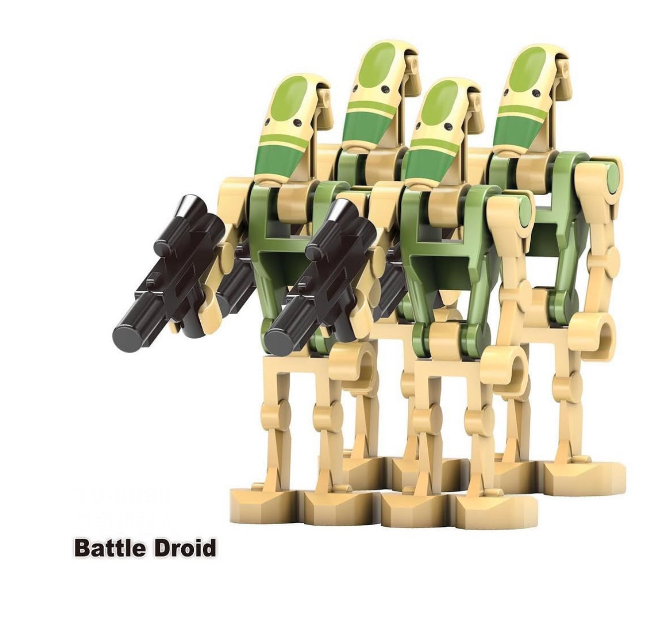 PREVENTE MINIFIGURE STAR WARS UNIVERS: 4 B1-BATTLE DROID custom Disponibilité fin février 2025