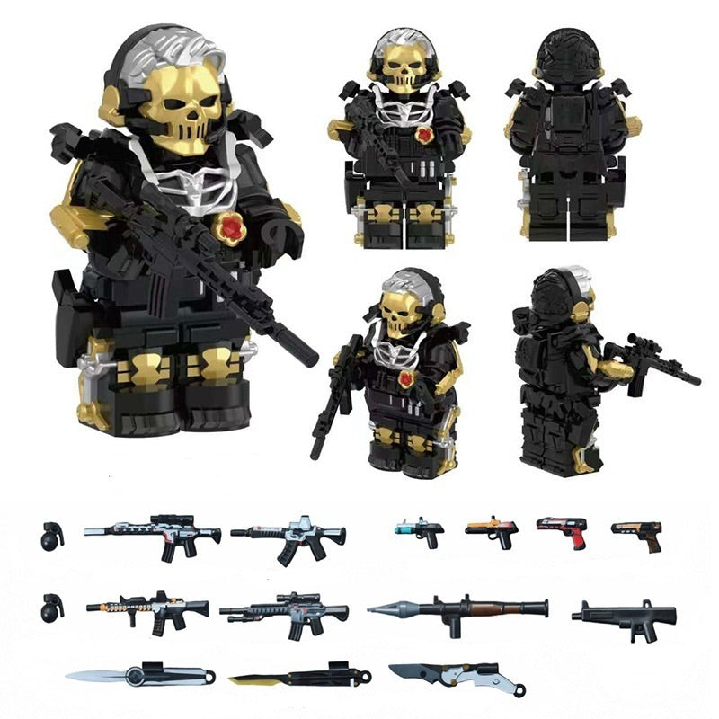 ♥️♥️MINIFIGURE VIDEO GAMES DELTA FORCE UNIVERS: CORRUPTED GOLDEN ROSE ♥️♥️custom