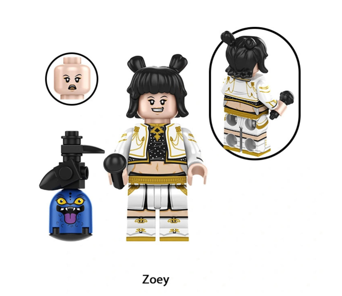 PREVENTE MINIFIGURE K-POP DÉMON HUNTER UNIVERS : ZOEY custom Disponibilité fin Novembre 2025