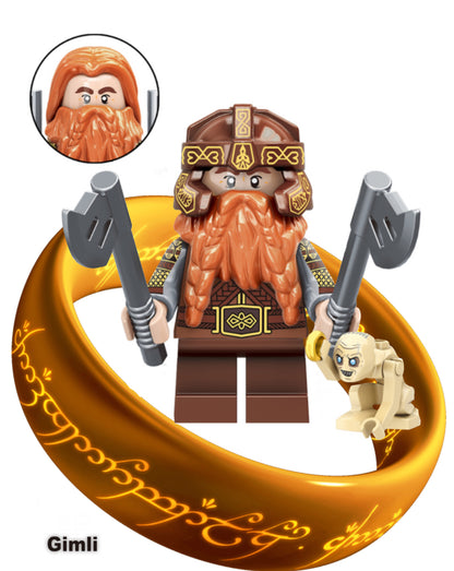 MINIFIGURE LORD OF THE RING/HOBBIT UNIVERS: GIMLI CUSTOM