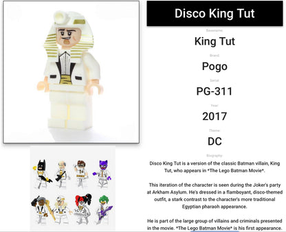 MINIFIGURE VINTAGE DC UNIVERS : DISCO KING TUT (2017)custom