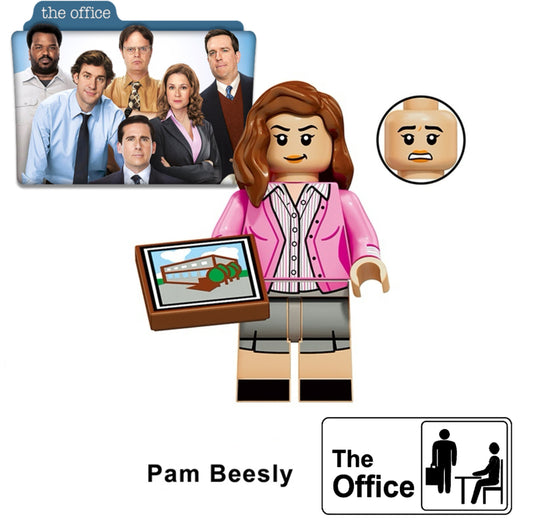 MINIFIGURE THE OFFICE UNIVERS: PAM BEESLY Custom