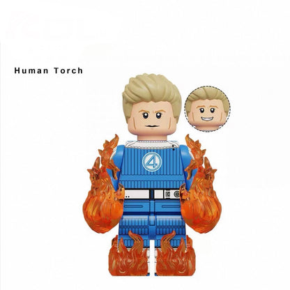 PREVENTE ♥️♥️♥️MINIFIGURE MARVEL UNIVERS:FANTASTIC FOUR HUMAN TORCH ♥️♥️♥️custom Disponibilité fin octobre 2025