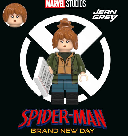 PREVENTE MINIFIGURE MARVEL UNIVERS: SPIDER-MAN BRAND NEW DAY JEAN GREY Custom Disponibilité mi-septembre 2026