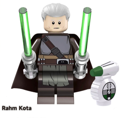 MINIFIGURE JEDI RAHM KOTA + DROID custom