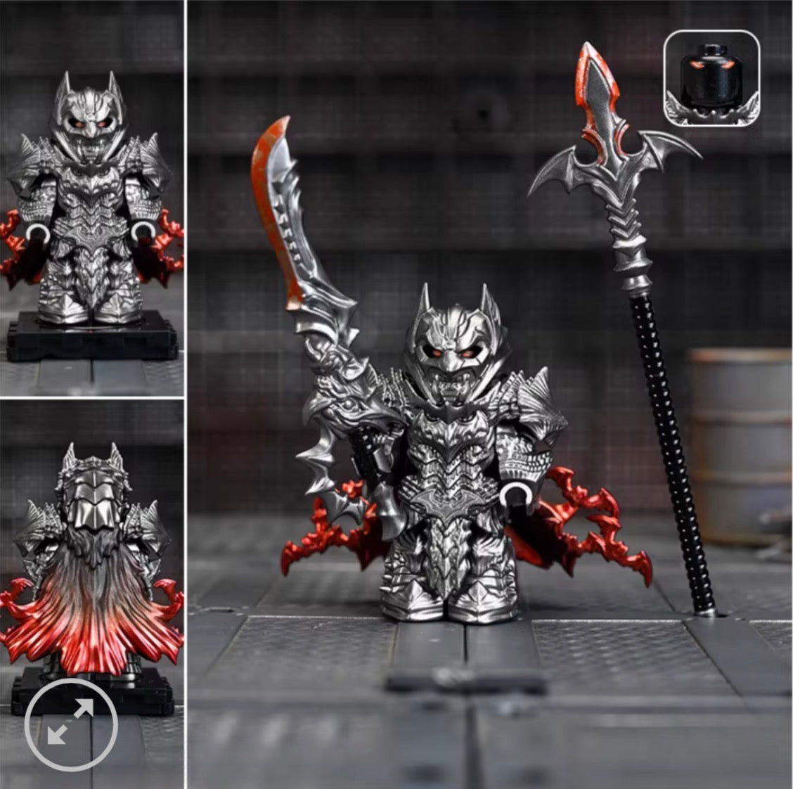 ♥️♥️MINIFIGURE DC UNIVERS: ♥️♥️♥️ Batman of the Animated Series Dark Ages Berserker Batman custom