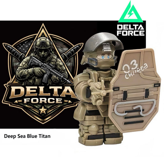 ♥️♥️MINIFIGURE VIDEO GAMES DELTA FORCE UNIVERS: DEAP SEA BLUE TITAN (version A)♥️♥️custom