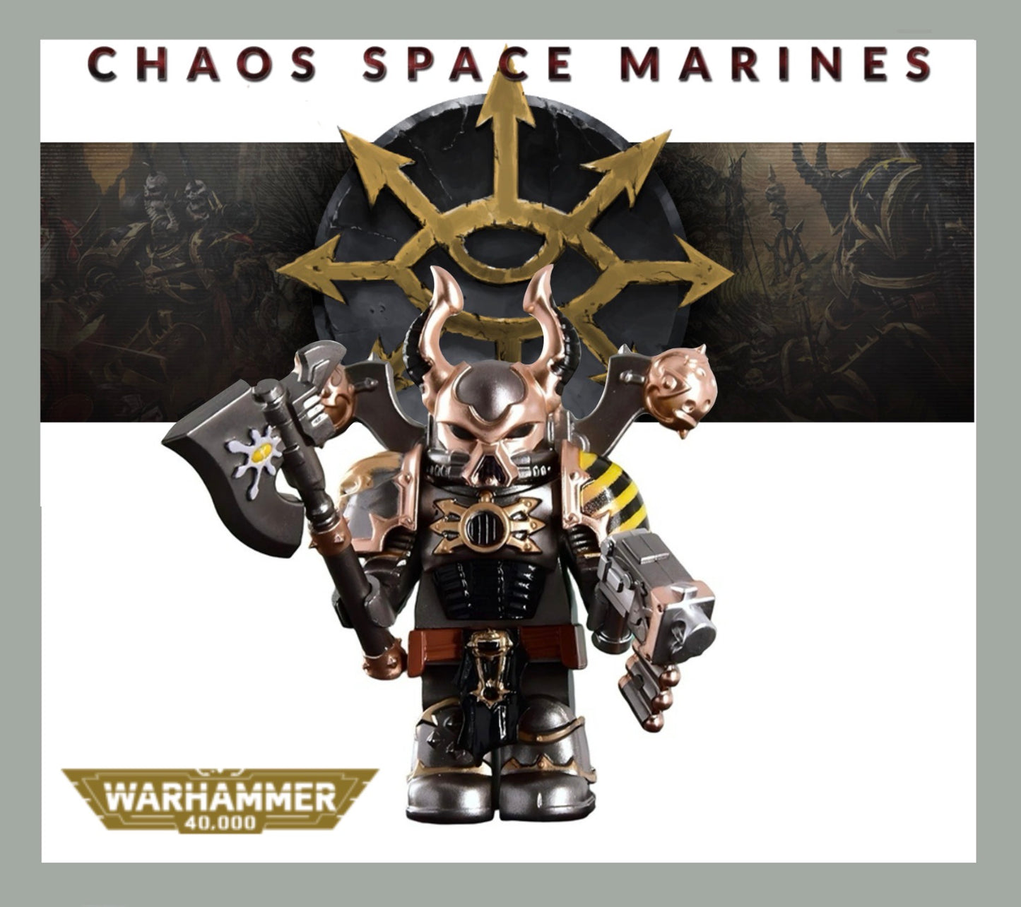 PREVENTE MINIFIGURE WARHAMMER 40K UNIVERS: IRON WARRIORS custom Disponibilité fin juin 2026