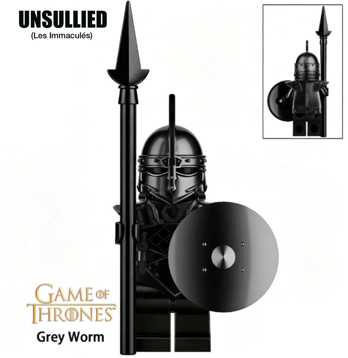 PREVENTE MINIFIGURE GAME OF THRONES UNIVERS: UNSULLIED (version B) Custom Disponibilité fin septembre 2026