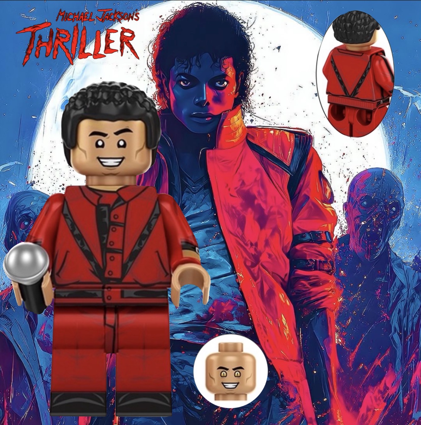 PREVENTE MINIFIGURE MUSIQUE UNIVERS : MICKAEL JACKSON THRILLER custom Disponibilité juin 2026