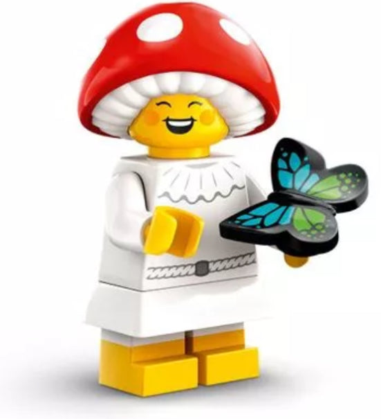 MINIFIGURE SÉRIES 25: la gnome au champignon "socle+fascicule" custom