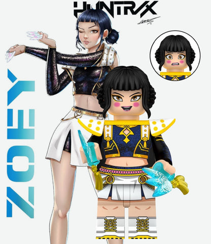 ♥️♥️♥️MINIFIGURE K-POP DÉMON HUNTER UNIVERS : ZOEY ♥️♥️♥️custom